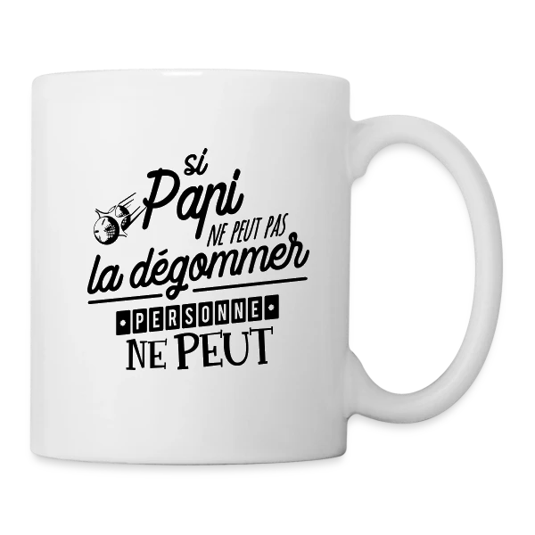 Papi Champion de Pétanque sur Mug blanc