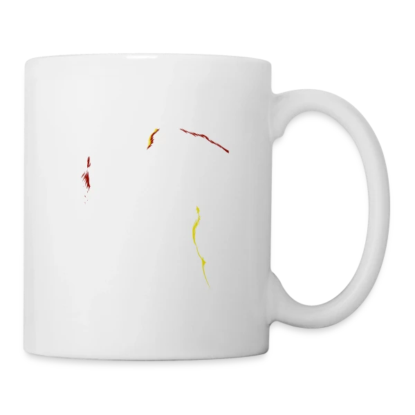 Silhouette Cavalière Abstraite sur Mug blanc
