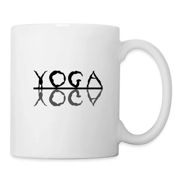 Yoga: L'Essence du Bien-être sur Mug blanc