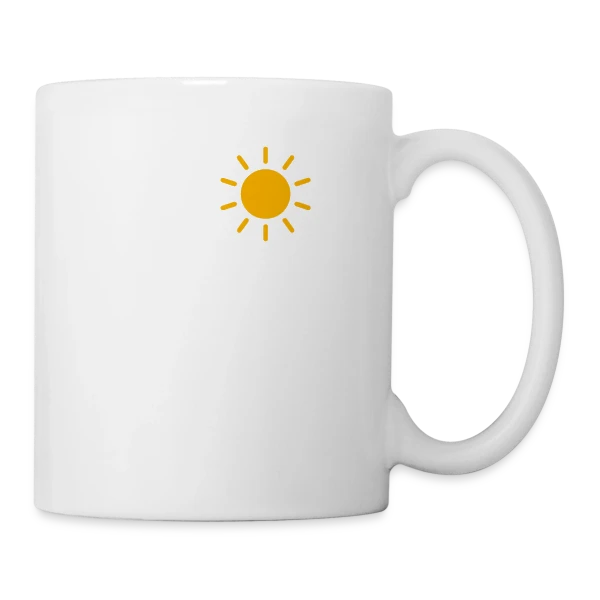 Breizh Soleil Mer sur Mug blanc