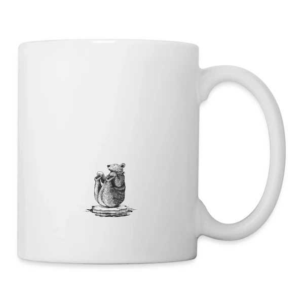Ours Yogiste : Zen et Drôle sur sa Banquise sur Mug blanc