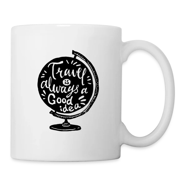 Le Voyage est Toujours une Bonne Idée sur Mug blanc