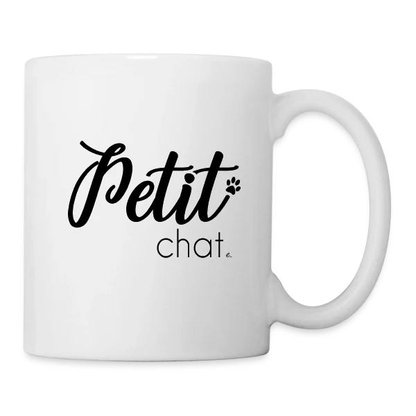 Adorable Petit Chat sur Mug blanc
