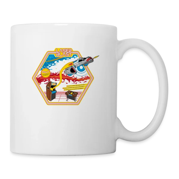Explosion Laser : Design Lumineux sur Mug blanc