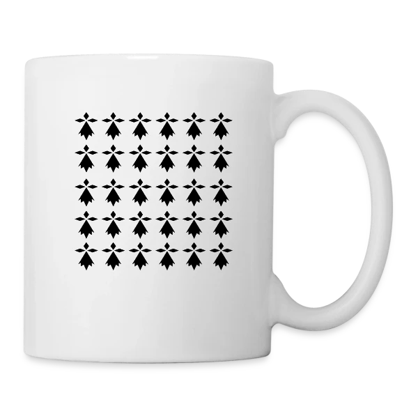 Motif Hermines Bretonnes sur Mug blanc