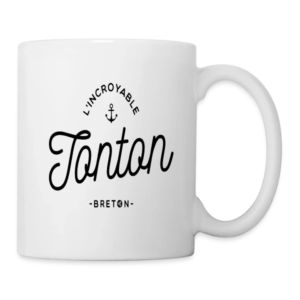 L'Incroyable Tonton Breton sur Mug blanc