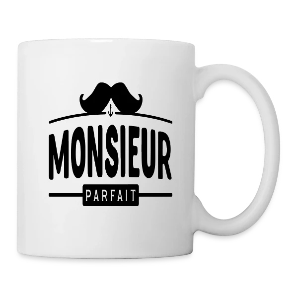 Monsieur Parfait : La perfection incarnée sur Mug blanc