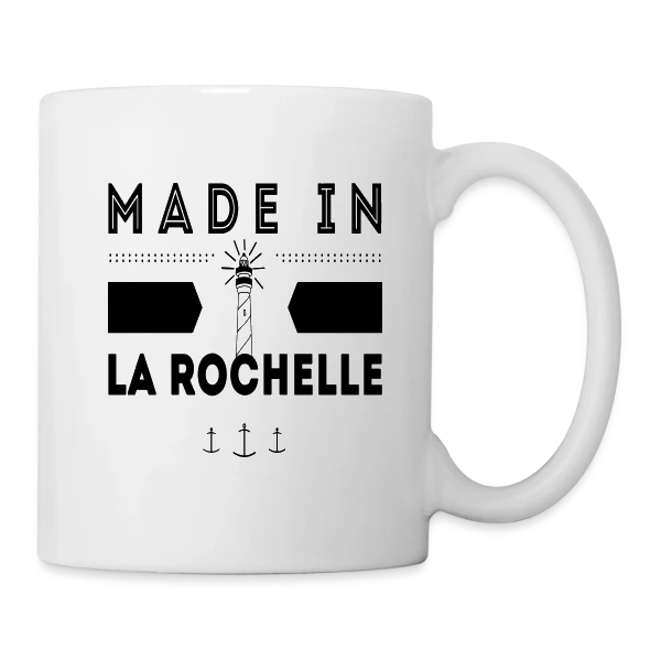Né(e) à La Rochelle : L'Esprit Rochelais sur Mug blanc