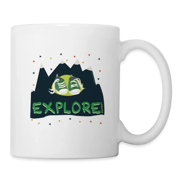 Randonnée Montagne Baskets sur Mug blanc