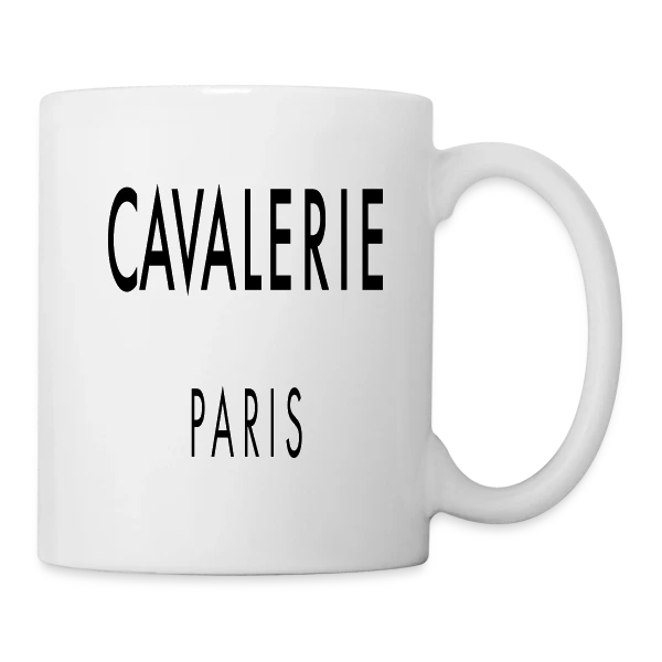 Cavalerie Paris Élégance sur Mug blanc