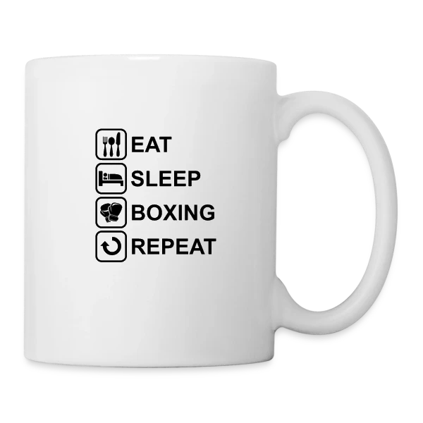 Boxsport & Kickboxing - Cadeau Fighter MMA Knock Out sur Mug blanc