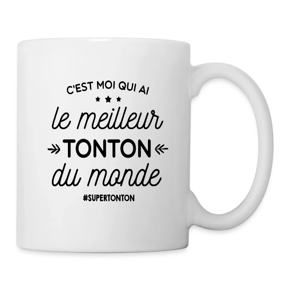 Le Meilleur Tonton du Monde sur Mug blanc