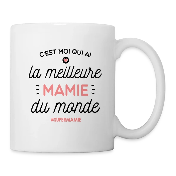 Mamie en Or : La Meilleure du Monde sur Mug blanc