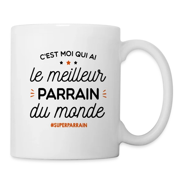Le Meilleur Parrain du Monde ! sur Mug blanc