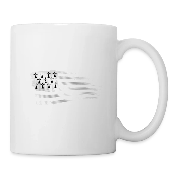 Drapeau Breton Stylisé sur Mug blanc