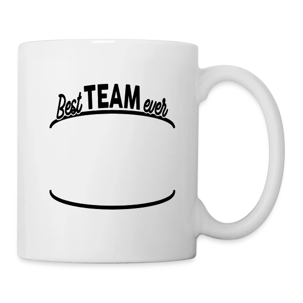 Personnalisable Best Team Ever - Votre Équipe sur Mug blanc