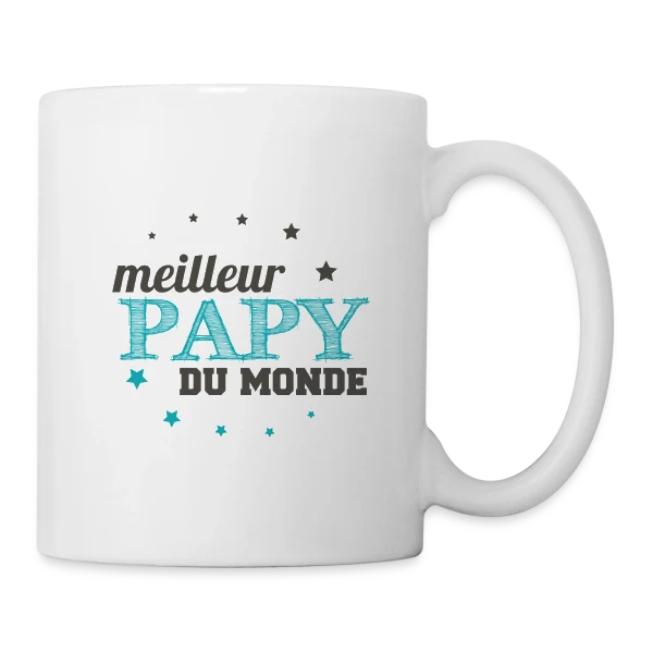 Le Meilleur Papy du Monde sur Mug blanc
