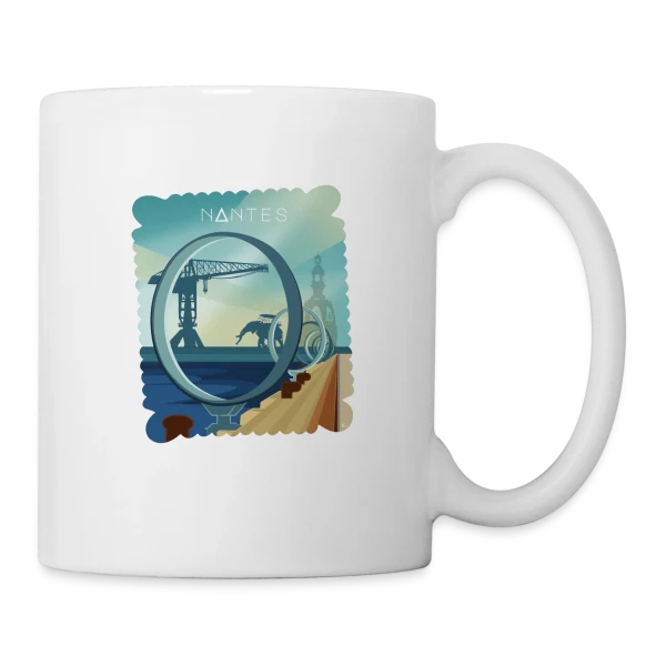Ville de Nantes - Design Urbain sur Mug blanc