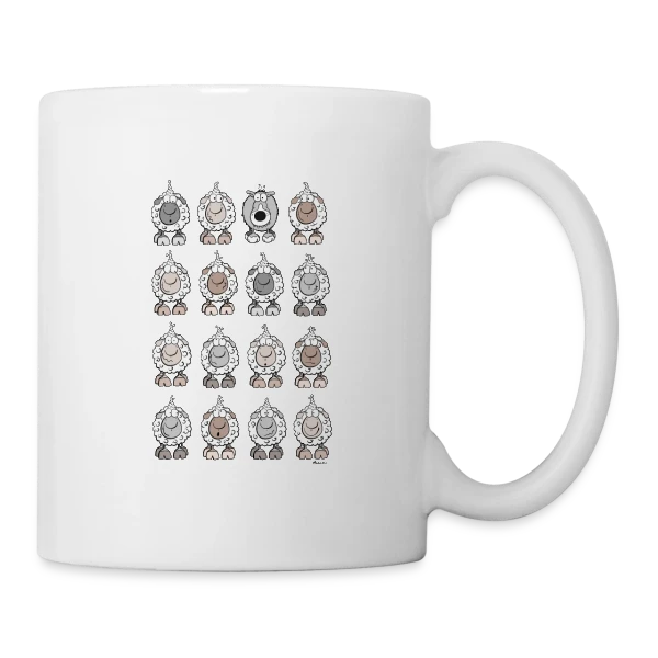 Le Loup dans la Bergerie sur Mug blanc