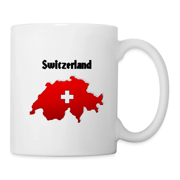 Voyage en Suisse sur Mug blanc