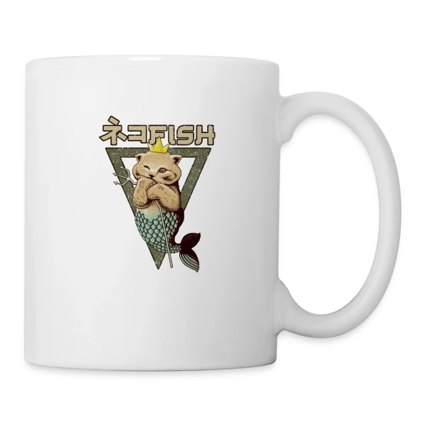 Le Roi Poisson-Chat sur Mug blanc