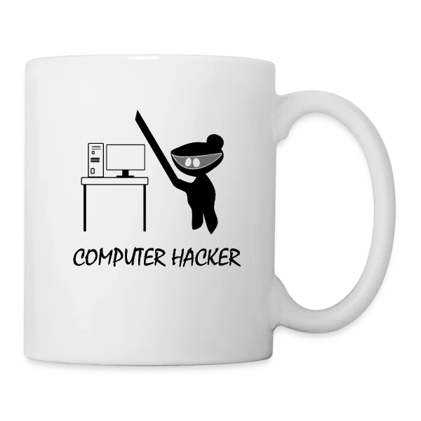 Codeur Ninja | Humour Hacker sur Mug blanc