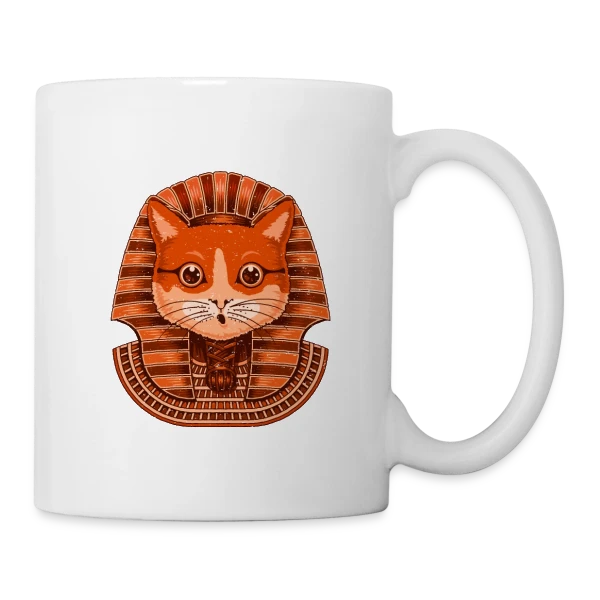 Pharaon Félin sur Mug blanc