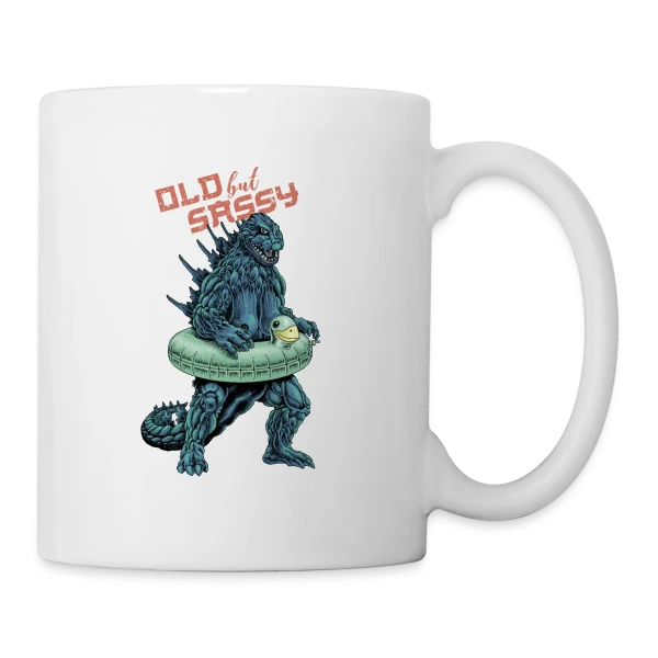 Vieux mais Culotté : Le Monstre Plouf ! sur Mug blanc