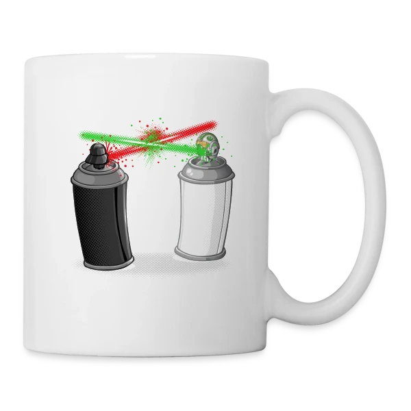 Graffiti Urbain sur Mug blanc
