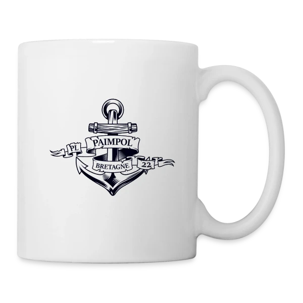 Paimpol PL 22 Bretagne | T-Shirt Marin Authentique sur Mug blanc