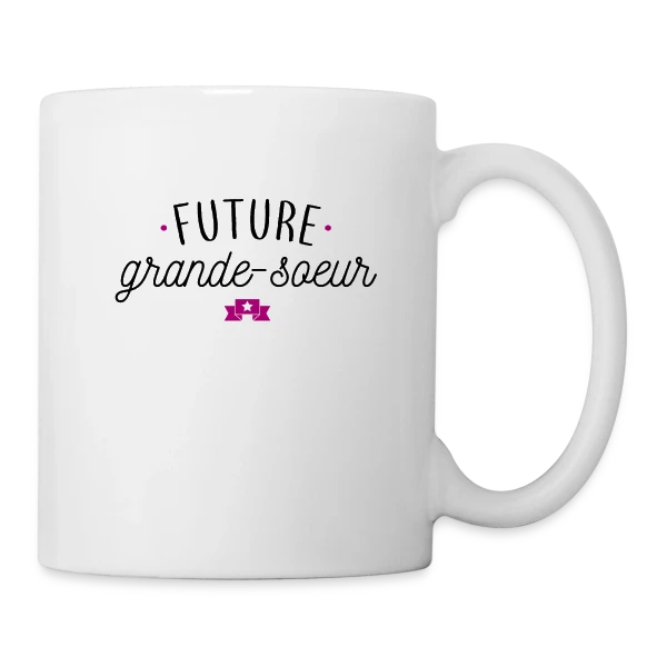 Future Grande Sœur : Annonce Originale & Cadeau Mignon sur Mug blanc
