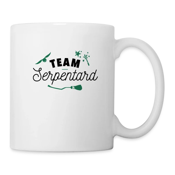 Team Serpentard - Fier et Ambitieux sur Mug blanc