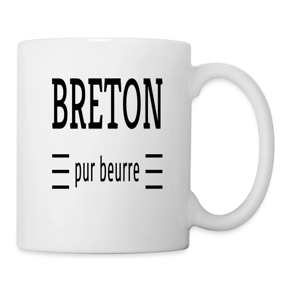 Breton Pur Beurre sur Mug blanc