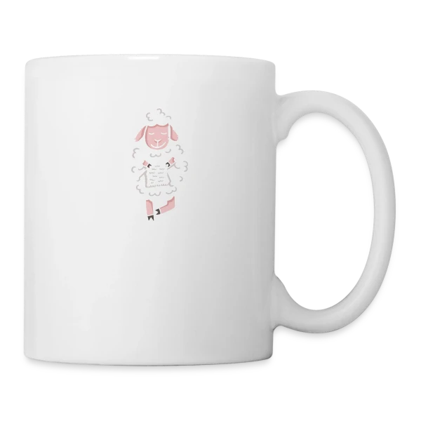 Tricot & Yoga: Knitting Is My Yoga sur Mug blanc