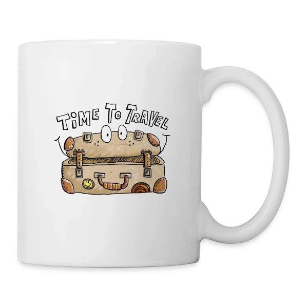 Time To Travel : L'Appel de l'Aventure sur Mug blanc