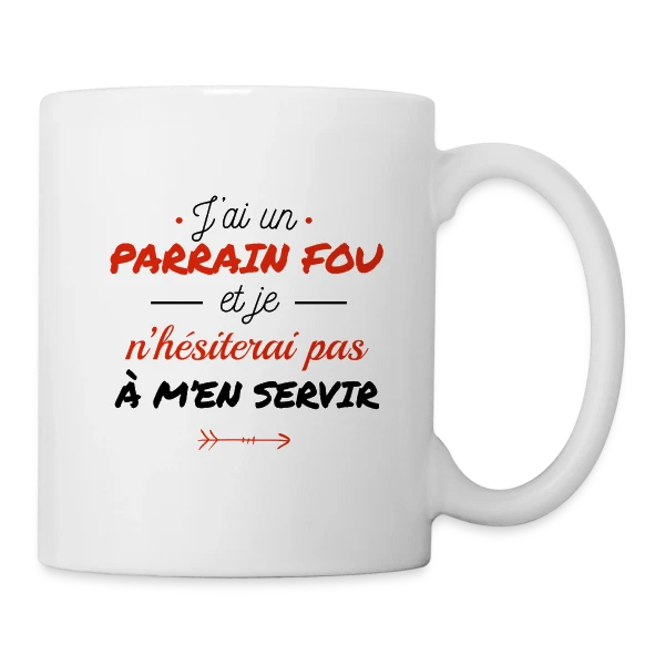 Mon Parrain Dément sur Mug blanc