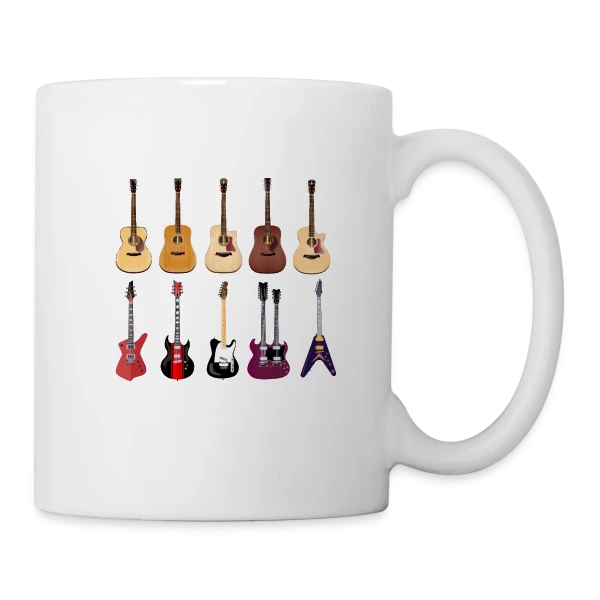 Je Suis Guitariste : Ma Passion, Ma Fierté sur Mug blanc