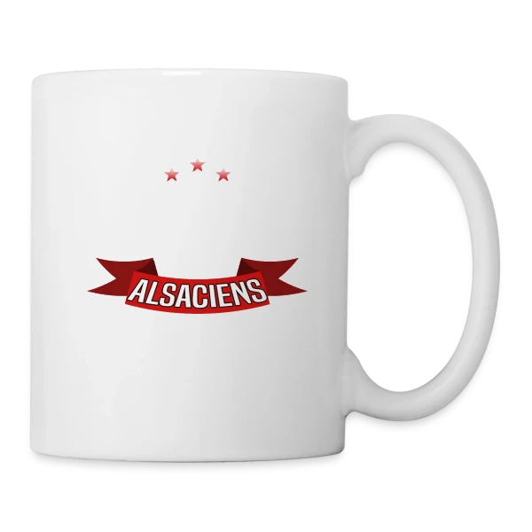 Fierté Alsacienne Étoilée sur Mug blanc