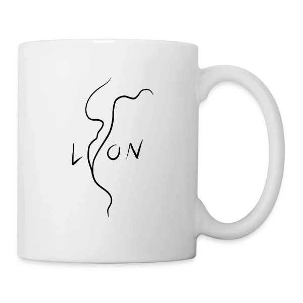 Lyon Confluence Fluviale sur Mug blanc