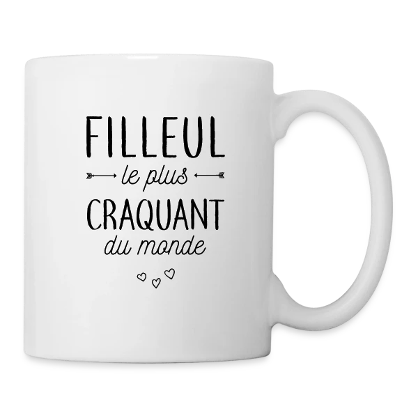 Mon Filleul Adoré et Craquant sur Mug blanc