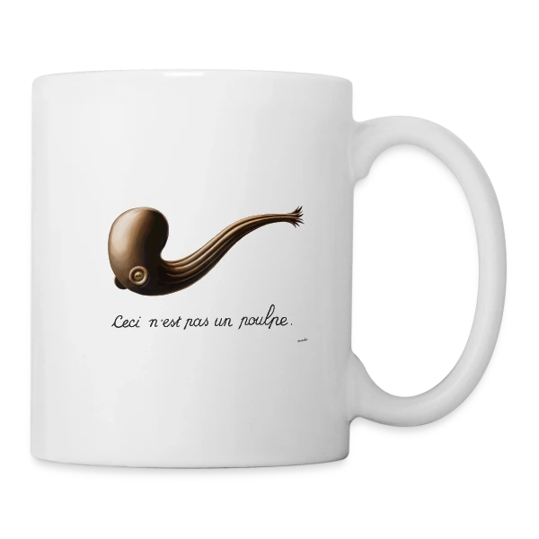 Ceci n'est pas un Poulpe sur Mug blanc
