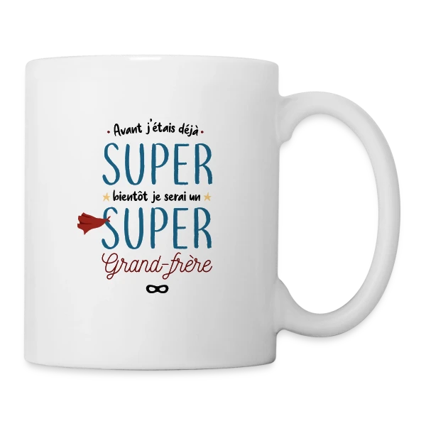 Futur Super Grand Frère sur Mug blanc