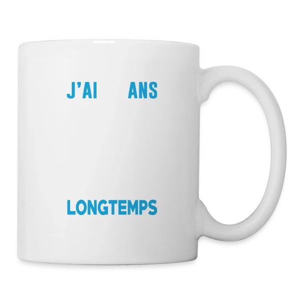 J'ai 50 Ans mais je Pédale Plus Longtemps - Humour Cycliste Anniversaire sur Mug blanc