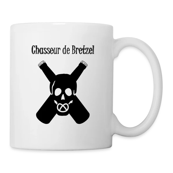 Chasseur de Bretzel Alsacien sur Mug blanc