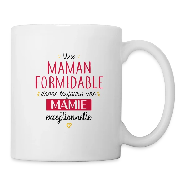 Mamie Exceptionnelle sur Mug blanc