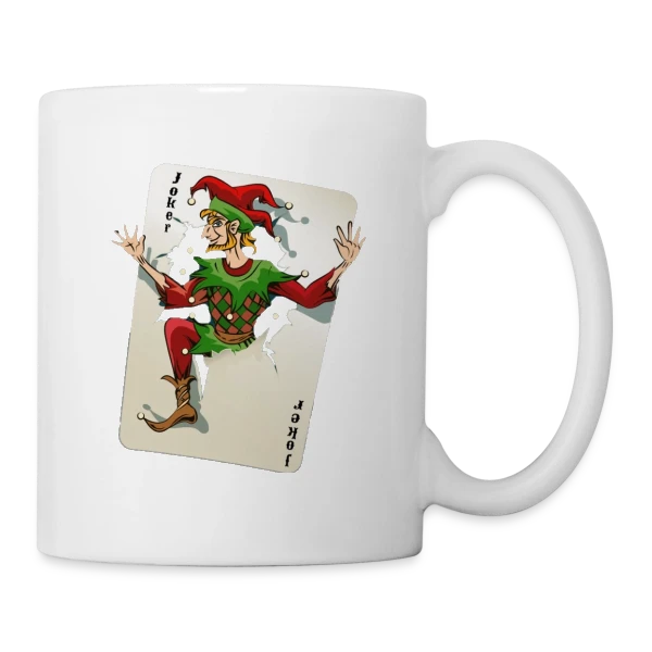 Joker Carte à Jouer sur Mug blanc