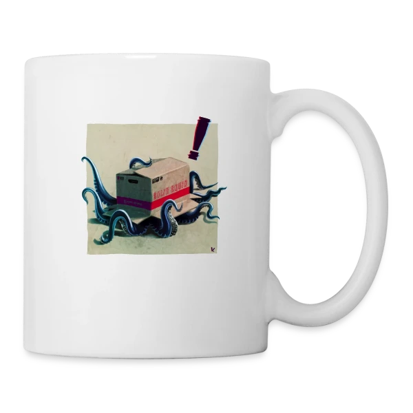Metal Squid Solid : Le Calamar Métal sur Mug blanc