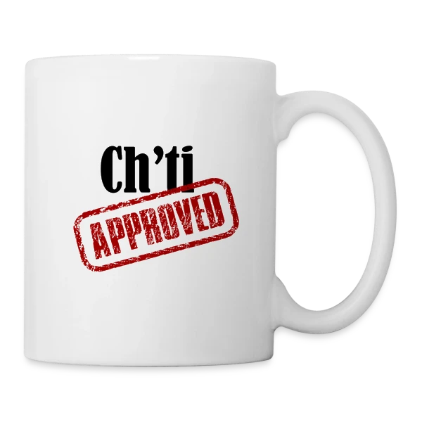 Ch'ti Approved sur Mug blanc