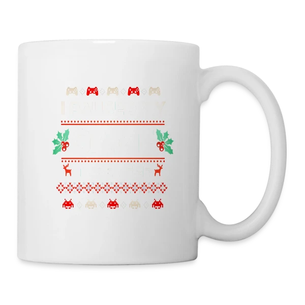 Joyeux Noël au Gamer : T-shirt Cadeau Idéal PC Zocker sur Mug blanc