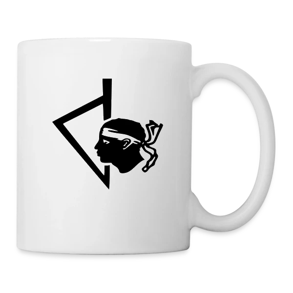 Tête de Maure Corse Classique sur Mug blanc